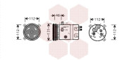 3700K278 kompresor klimatizace 2.0i (±AUT), 3.0i (±AUT), 3.0i 24V (±AUT), 2.3TD (±AUT) VAN WEZEL