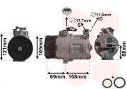 3700K358 kompresor klimatizace 1.7TDi, 2.0D AUT, 2.0DTi, 2.2DTi AUT VAN WEZEL