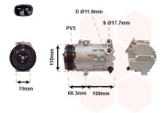 3700K418 kompresor klimatizace 1.0i 12V, 1.2i 16V (±AUT), 1.4i 16V (±AUT) VAN WEZEL