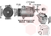 3700K428 kompresor klimatizace 1.6i 16V Twinport AUT manuální AC VAN WEZEL