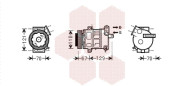 3700K558 kompresor klimatizace 1.6 TURBO VAN WEZEL