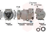 3700K595 kompresor klimatizace 1.4i 16V, 1.4i 16V Turbo VAN WEZEL