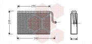 3700V171 9/94-4/01 výparník klimatizace (±AUT) [255*170*74] 3700V171 VAN WEZEL