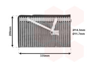3700V298 výparník klimatizace (±AUT) (Valeo systém) [174*332*72] 3700V298 VAN WEZEL