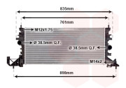 37012704 chladič 1.0i, 1.4i Turbo, 1.6i Turbo, 1.6 CTDi 37012704 VAN WEZEL