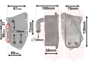 37013711 chladič oleje 1.7CDTi [138*70*57] 37013711 VAN WEZEL