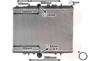 40002198 chladič 2.0i 16V (±AC), 2.0HDi (±AC), 2.0HDiFAP (±AC)  [380*558*27] 40002198 VAN WEZEL