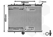 40002314 chladič 1.6HDi AC, 2.0HDi AC 38054932 VAN WEZEL