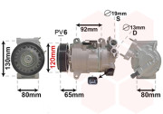 4001K704 VAN WEZEL kompresor klimatizace 1.6HDi 4001K704 VAN WEZEL