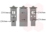 43001332 Expanzní ventil, klimatizace VAN WEZEL