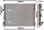 43002272 chladič 1.2i 8V AC, 1.5DCi AC 48041428 VAN WEZEL