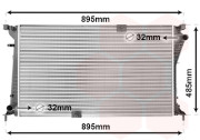 43002490 chladič 1.9DCi (±AC), 2.2DCi (±AC), 2.2DTi (±AC), 2.5DCi/CDTi [780*449*26] 43002490 VAN WEZEL