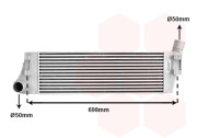 43004316 intercooler 1.5DCi, 1.9DCi [584*187*50] 43004316 VAN WEZEL