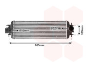 43004358 4/03- intercooler 2.5DCi (±AC) [540*176*40] 43004358 VAN WEZEL