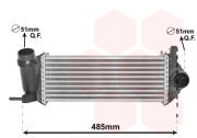 43004615 intercooler 1.5D 43004615 VAN WEZEL