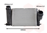 43004680 intercooler 1.6D [284*220*80] 43004680 VAN WEZEL