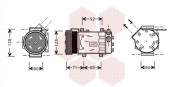 4300K127 kompresor klimatizace 1.4i 16V (±AUT), 1.6i 16V (±AUT) VAN WEZEL