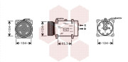 4300K244 kompresor klimatizace 1.6i 8V (±AUT) VAN WEZEL