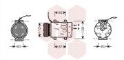 4300K286 7/97- kompresor klimatizace 2.0i 16V (±AUT) VAN WEZEL