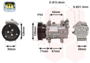 4300K401 kompresor klimatizace 1.5DCi typ SANDEN VAN WEZEL