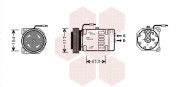 4300K403 kompresor klimatizace 2.5D, 2.8Dti 4300K403 VAN WEZEL