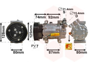 4300K452 kompresor klimatizace 1.2i 8V, 1.2i 16V VAN WEZEL