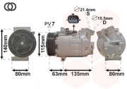 4300K486 VAN WEZEL kompresor klimatizace 2.3DCi 4300K486 VAN WEZEL