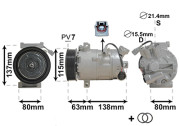 4300K491 kompresor klimatizace 1.4i, 1.4TCe, 2.0DCi VAN WEZEL