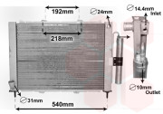 4300M497 modul chladiče motoru a klimatizace 1.6i , 1.5DCi VAN WEZEL