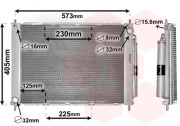 4300M500 modul chladiče motoru a klimatizace 1.4i 1.6i 4300M500 VAN WEZEL