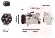 4301K714 kompresor klimatizace 1.6 dCi, 1.7 dCi (pro 1234yf) 4301K714 VAN WEZEL