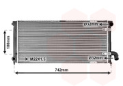 49002028 chladič 1.6i 8V (+AC), 1.8i 8V (+AC), 2.0i 8V (+AC), 1.9D (+AC), 1.9TD (+AC) [675*305*34] 49002028 VAN WEZEL