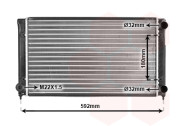 49002033 chladič 1.6i 8V, 1.8i 8V [525*323*35] 49002033 VAN WEZEL