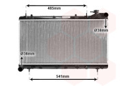 51002015 -8/98 chladič 1.6 LX AC, 1.8 GL/LX AC, 2.0i GL AC, 2.0i 16V AWD AC 34069516 VAN WEZEL