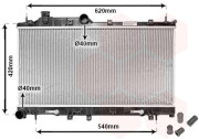 51002066 chladič 2.0i 16V (+AUT±AC), 2.5i 16V (+AUT±AC) [340*685*16] 51002066 VAN WEZEL