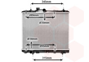 52002111 chladič 1.0i 12V AC, 1.2i 16V AC 375-478-16 VAN WEZEL