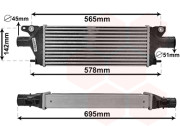 52014701 intercooler 2.0D 52014701 VAN WEZEL