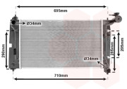 53002290 01- chladič 1.4i 16V (+AUT±AC), 1.6i 16V (+AUT±AC), 1.8i 16V (+AUT±AC), 2.0D (+AUT±AC) [600*350*16] 53002290 VAN WEZEL