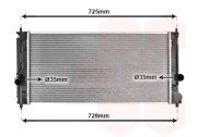 53002334 chladič 1.8 16V (±AUT±AC) [650*320*16] VAN WEZEL