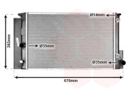 53002474 chladič 1.4i 16V VVTi AUTAC, 1.6i 16V VVTi AUTAC 60037016 VAN WEZEL