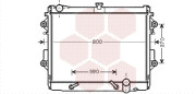 53002491 Chladič, chlazení motoru VAN WEZEL