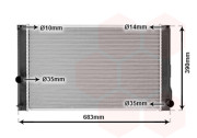 53002608 chladič 1.8i 16V Hybrid (+A±AC) 53002608 VAN WEZEL