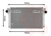 53004362 4/05- intercooler 2.0D4D, 2.2D4D AC 64041725 VAN WEZEL