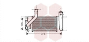 53004566 2/09- intercooler 1.4D-4D [690*372*26] 53004566 VAN WEZEL