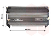 53005225 1/90-5/93 chladič klimatizace bez sušiče 4.2TD [728*345*25] 53005225 VAN WEZEL