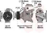 5300K443 kompresor klimatizace 1.4i 16V VVTi (±AUT) výroba UK 5300K443 VAN WEZEL