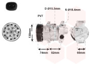 5300K607 kompresor klimatizace 2.0i, 2.4i, 2.0D4d, 2.2D4d VAN WEZEL