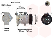 5300K625 VAN WEZEL kompresor klimatizace 2.5D-4D 5300K625 VAN WEZEL