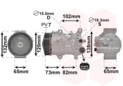 5300K742 kompresor klimatizace 2.0D, 2.2D 5300K742 VAN WEZEL