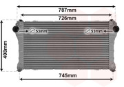 53014701 VAN WEZEL intercooler 1.6D-4D MT 53014701 VAN WEZEL